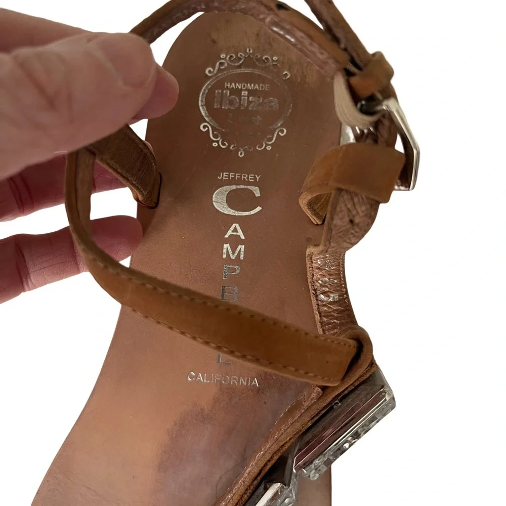 Jeffrey Campbell Rhinestone Flat Sandals. Size 8.5